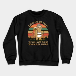 Sloth Hiking Team Crewneck Sweatshirt